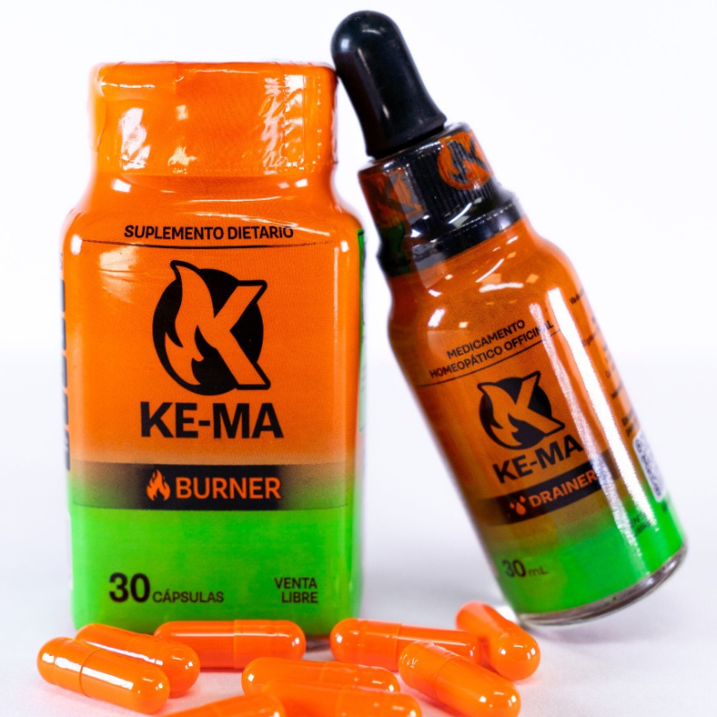 Combo Quemador KE-MA + Drenador KE-MA | Apoyo Natural para tu Metabolismo y Bienestar 🔥