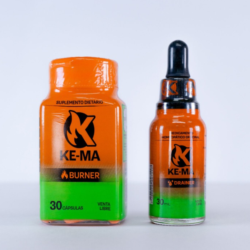 Combo Quemador KE-MA + Drenador KE-MA | Apoyo Natural para tu Metabolismo y Bienestar 🔥